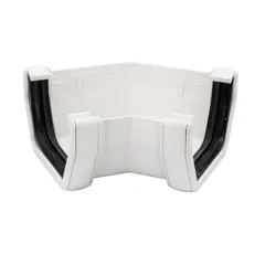 FloPlast RAS2W 114mm White Square 135° Gutter Angle