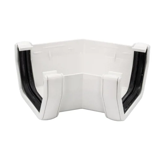 Floplast RAS2W 114mm White Square 135� Gutter Angle