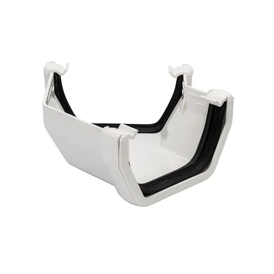 Floplast RAS2W 114mm White Square 135� Gutter Angle