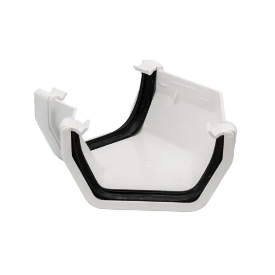 Floplast RAS2W 114mm White Square 135� Gutter Angle