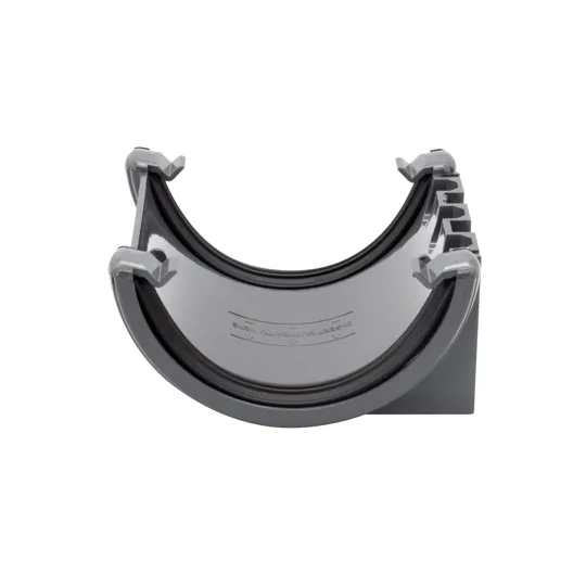 Floplast RU1AG 112mm Anthracite Grey Half Round Gutter Union Bracket