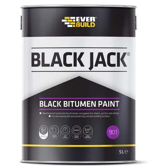 Everbuild 901 Black Bitumen Paint 5ltr