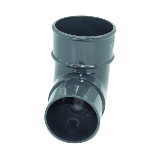 Floplast RB1AG 68mm Anthracite Grey Round Downpipe 90� Bend