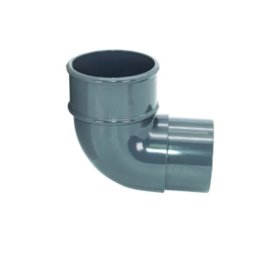 Floplast RB1AG 68mm Anthracite Grey Round Downpipe 90� Bend