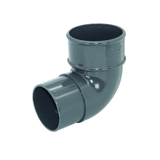 Floplast RB1AG 68mm Anthracite Grey Round Downpipe 90� Bend