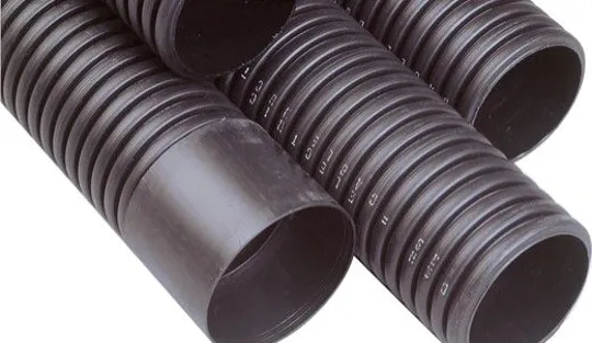 Polypipe RB94X6 94mmx6m Black Ridgiduct Twin Wall Ducting Inc Coupler