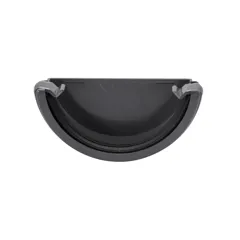FloPlast RE1AG 112mm Anthracite Grey Half Round External Gutter Stop End