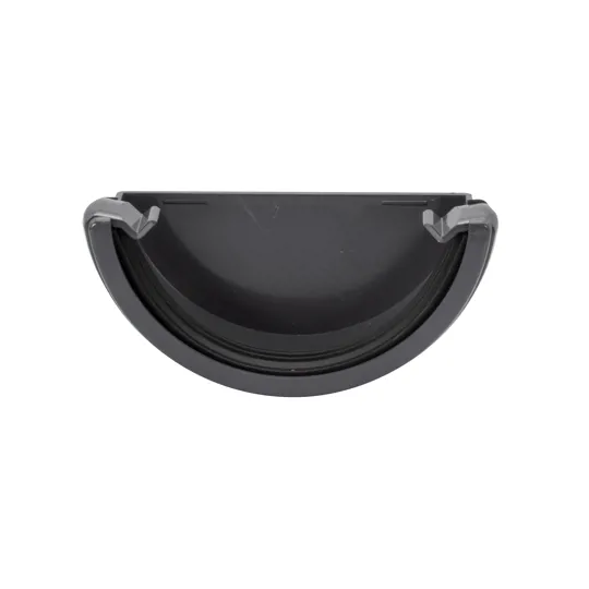 Floplast RE1AG 112mm Anthracite Grey Half Round External Gutter Stop End