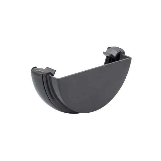 Floplast RE1AG 112mm Anthracite Grey Half Round External Gutter Stop End