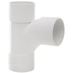 Polypipe WS21W 92.5° ABS Swept Tee, White, 32mm