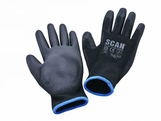 Scan Dipped PU Workgloves (5 pairs)