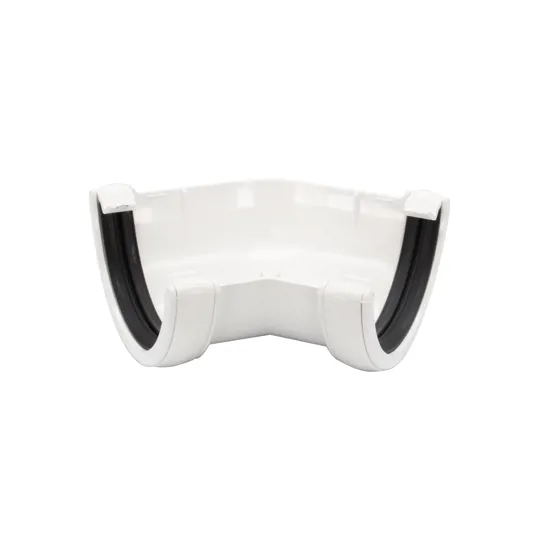 Floplast RA2W 112mm White Half Round Gutter 135� Angle