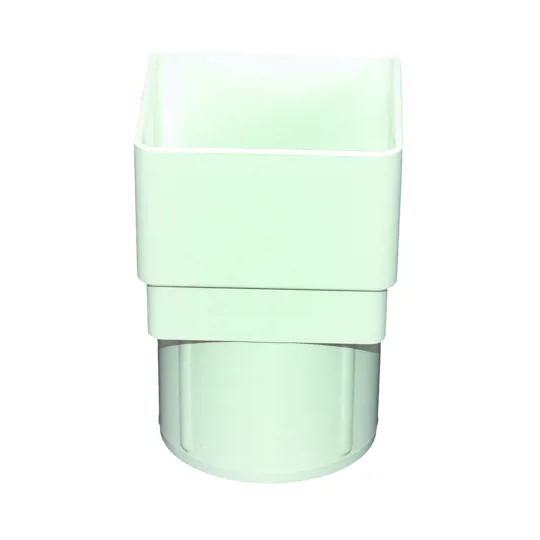 Floplast RDS2W Square / Round White D/Pipe Adaptor