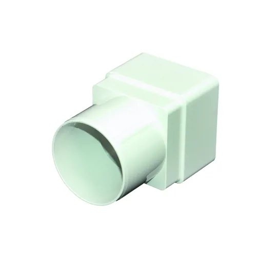 Floplast RDS2W Square / Round White D/Pipe Adaptor