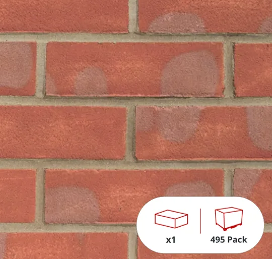 Forterra Atherstone Red Multi Stock 65mm Brick (495 Per Pack)