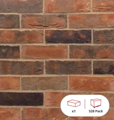 Wienerberger Amberley Red Multi Brick, 65mm