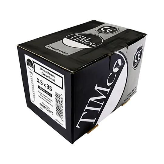 TIMco Coarse Drywall Screw Black 3.5 x 42mm Box of 1000