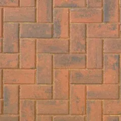 Brett Omega Block Paving, 200 x 100 x 60mm - Brindle