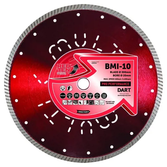 Dart Red 10 12' Diamond Blade Twinpack - BMI-10/SMI-7