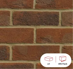 Forterra Ecostock Westcroft Red Multi Facing Brick, 65mm