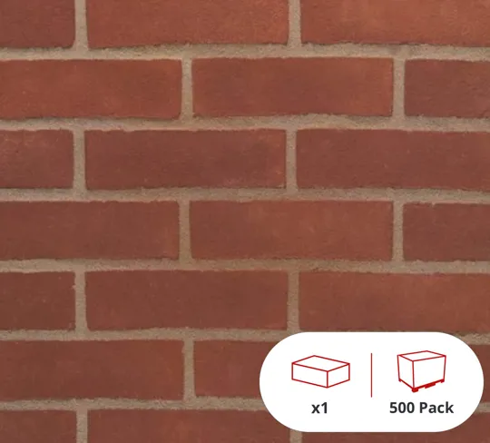 Wienerberger Warnham Red Best Stock 65mm Brick (500 Per Pack)