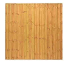Grange SFEP6 Standard Feather Edge Fence Panel, Golden Brown 1.8m (6ft x 6ft)