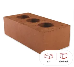 Wienerberger Red Class B Perforated Engineering Brick, 65mm