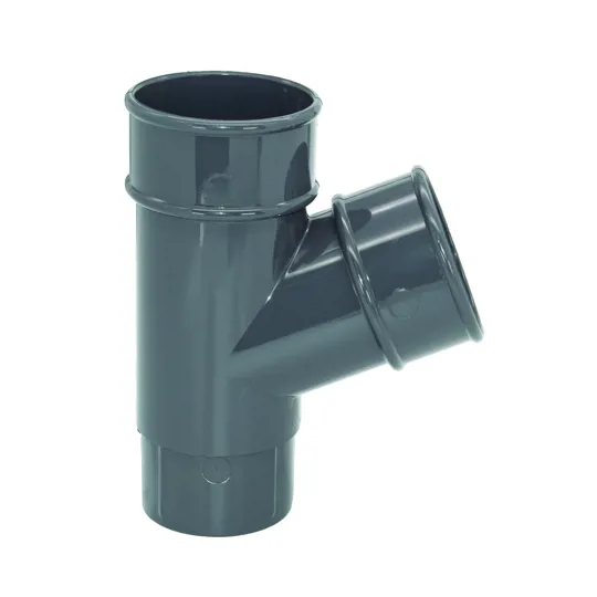 Floplast RY1AG 68mm Anthracite Grey Round 112� Downpipe Branch