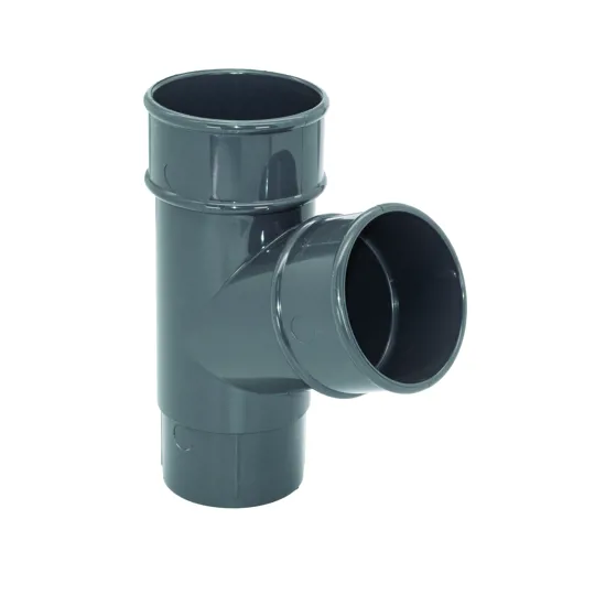 Floplast RY1AG 68mm Anthracite Grey Round 112� Downpipe Branch