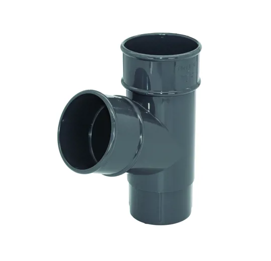 Floplast RY1AG 68mm Anthracite Grey Round 112� Downpipe Branch
