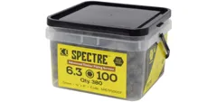 Forgefix SPETF100GT Spectre Timberfix Screws, 6.3 x 100mm, Tub of 380