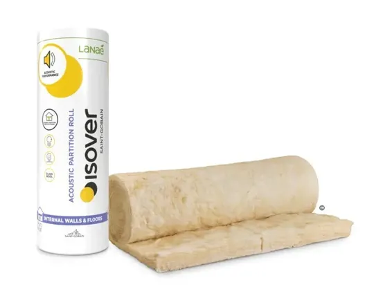 Isover APR Acoustic Partition Roll (Pre Cut To 600mm) 25x1200mmx20m (24m�)