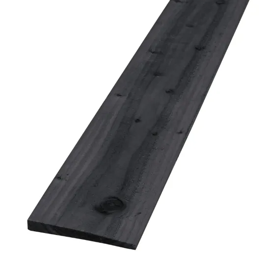 Black Painted & Treated 2ex Feather Edge Board, 32 x 175mm - 70% PEFC Certified - 4.2m