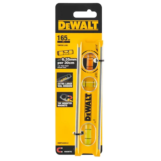 DeWalt DWHT42525-0 Billet Torpedo Level 165mm