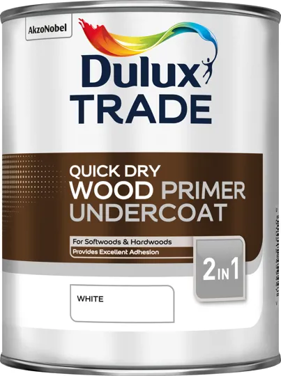 Dulux Qd Wood Primer U/coat White 1ltr