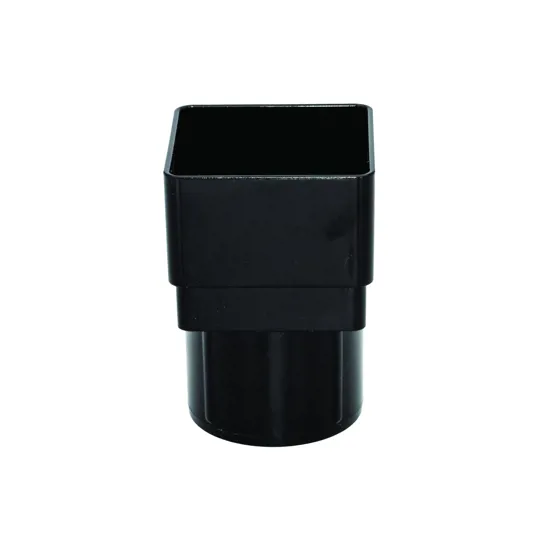 Floplast RDS2B Square / Round Black Downpipe Adaptor
