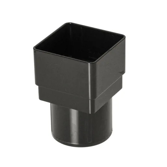 Floplast RDS2B Square / Round Black Downpipe Adaptor
