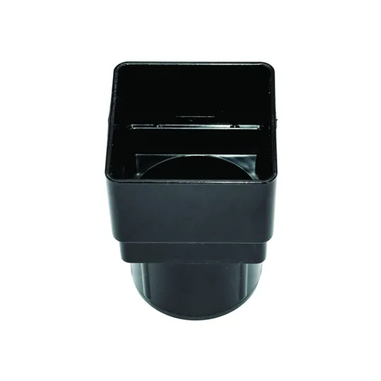 Floplast RDS2B Square / Round Black Downpipe Adaptor
