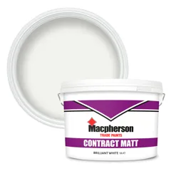 Macpherson Trade Contract Matt Emulsion Brilliant White, 10L