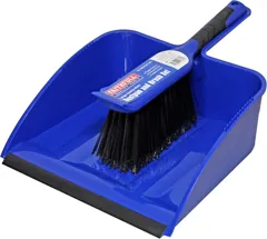 Faithfull FAIBRDUSTLRG Large Plastic Dustpan & Brush Set