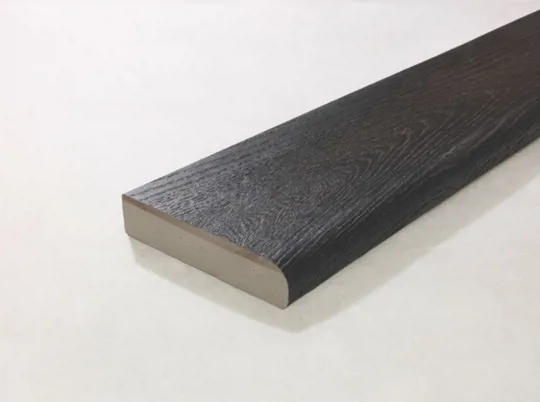 Millboard Bullnose Board 150 x 32 x 3600mm Burnt Cedar / Embered