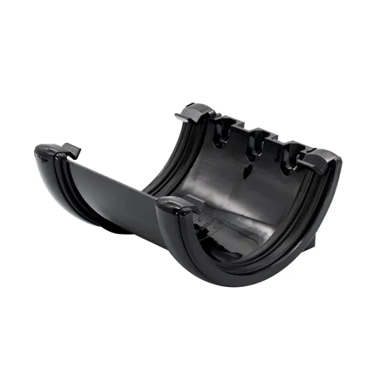 Floplast RU1B 112mm Black Half Round Gutter Union Bracket