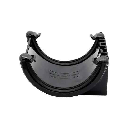 Floplast RU1B 112mm Black Half Round Gutter Union Bracket
