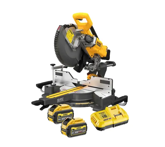 DeWalt DCS781X2 54v Flexvolt 305mm Mitre Saw 2 x 9amps/Charger