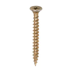 Timco Yellow Zinc Pozi C2 Screws, 5.0 x 50mm, Box of 200