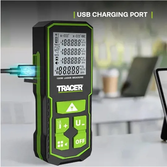 Tracer ALM100 Green Laser Distance Measure 100m
