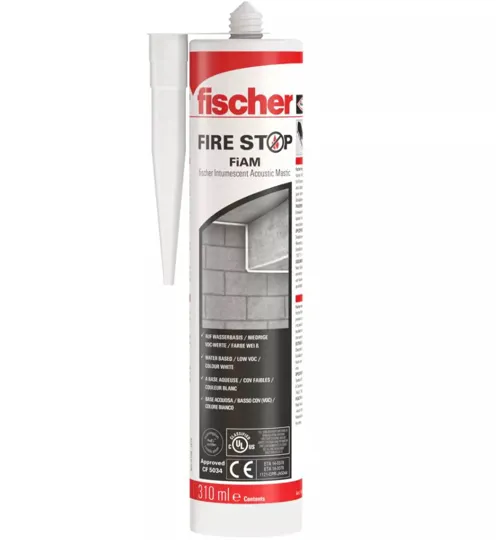 Fischer 053011 Firestop Intumescent/Acoustic Mastic 310ml