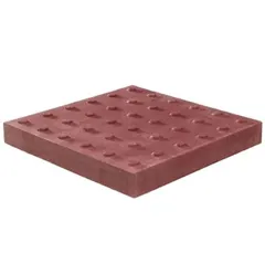 F50 Tactile Blister Slab Red, 400 x 400 x 50mm