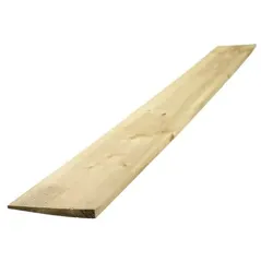 Green Treated Feather Edge Board 2ex, 22mm x 150mm x 1.8m - FSC® Certified