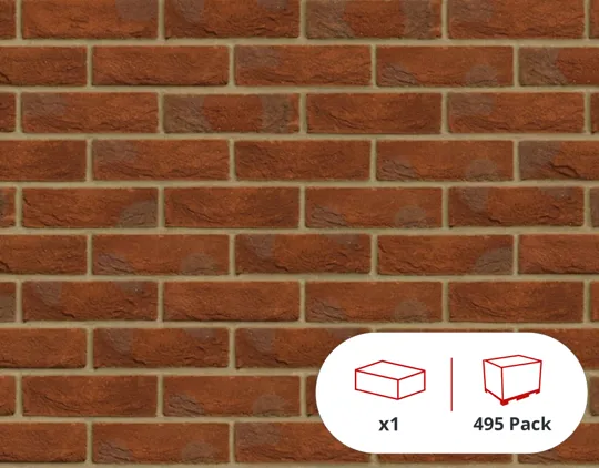 Forterra Oakthorpe Red Multi 65mm Brick (495 Per Pack)